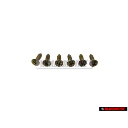 6x VW Original Vis Tole Tete Bombee Fraisee - N 0140942