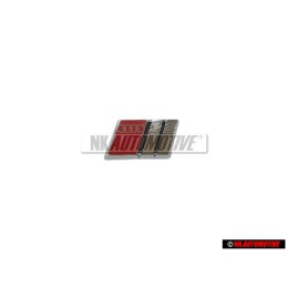 Audi Original S2 Volant Plaquette Embleme Logo Chrome Rouge - 8A0419685D