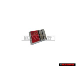 Audi Original S2 Volant Plaquette Embleme Logo Chrome Rouge - 8A0419685D