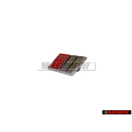 Audi Original S2 Volant Plaquette Embleme Logo Chrome Rouge - 8A0419685D