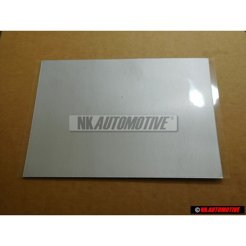 VW Original Feuille De Zinc, Autocollant - D 381ZN1A2