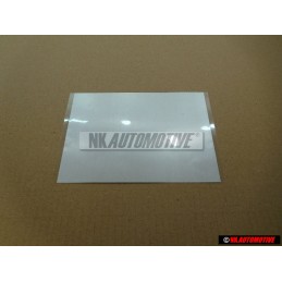 VW Original Feuille De Zinc, Autocollant - D 381ZN1A2