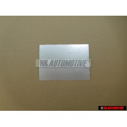 VW Original Feuille De Zinc, Autocollant - D 381ZN1A2