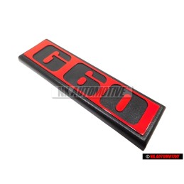 VW Original G60 Arrière Embleme Monogramme Logo Rouge - 191853675B QN5