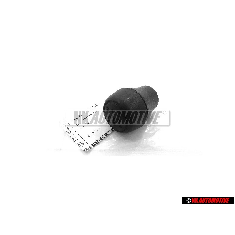 VW Original Pommeau De Levier Des Vitesses Noir Satine - 251711141E 01C