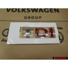 VW Original TDI Arrière Embleme Monogramme Logo Chrome Rouge - 3B0853675ACGQF