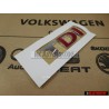 VW Original TDI Arrière Embleme Monogramme Logo Chrome Rouge - 3B0853675ACGQF
