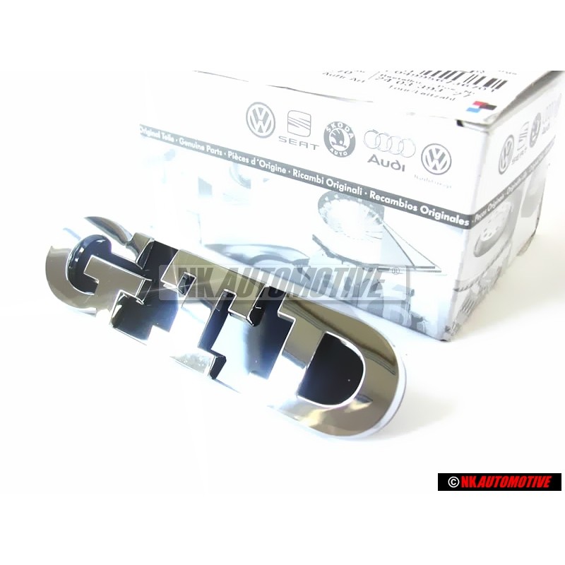VW Original GTD Avant Embleme Monogramme Logo Chrome - 5K0853679 739