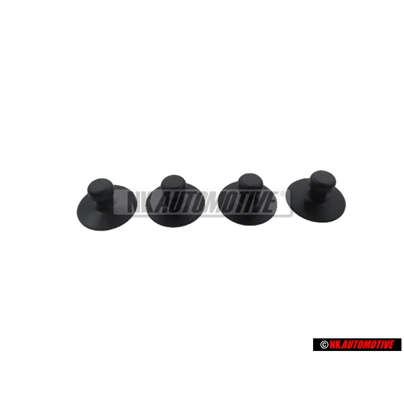 4x VW Original Support P. Tapis Noir Satine - 4A0864229 01C