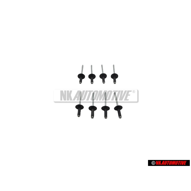 8x VW Original Rivet Aveugle - N 90634901