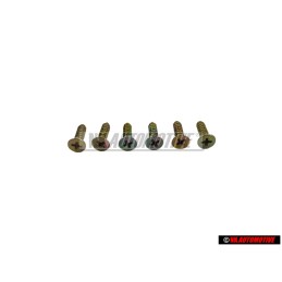 6x VW Original Vis A Tole Tete Fraisee - N 0139981