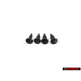 4x VW Original Clip Noir Satine - 171881449A 01C