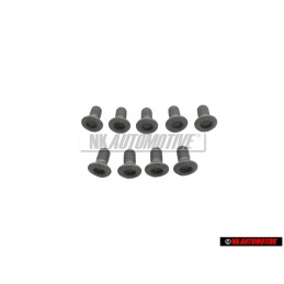 9x VW Original Vis Tete Bombee Fraisee - N 10416601