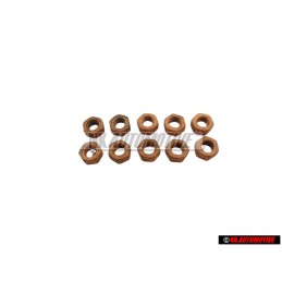 10x VW Original ecrou 6 pans - N 01100822
