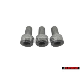 3x VW Original Vis A Tete Cylindrique Avec Six Pans Internes - N 0147074