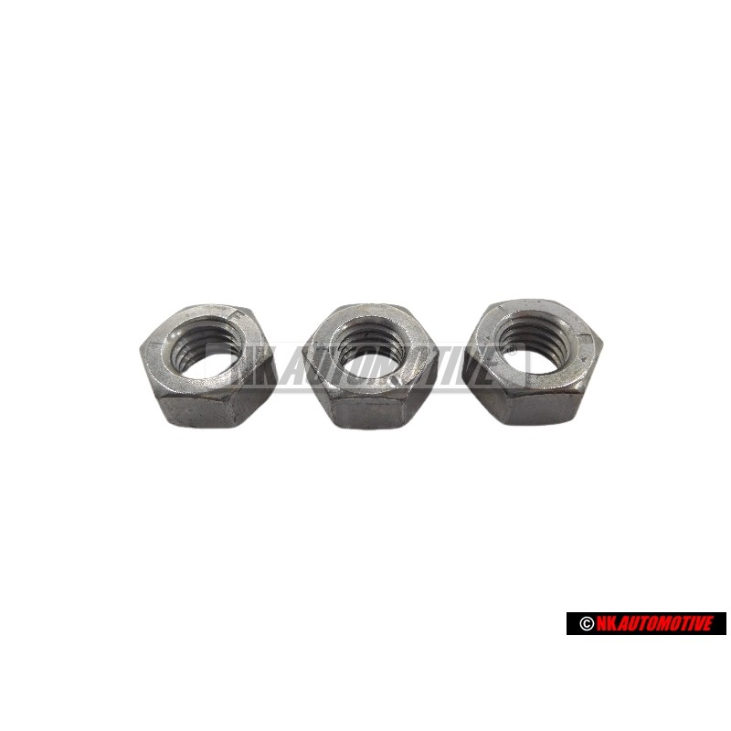 3x VW Original Ecrou 6 Pans - N 01100830