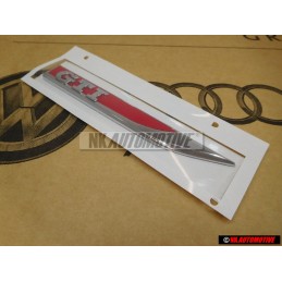VW Original GTI Côté Embleme Monogramme Logo Chrome Rouge - 5G0853688ATJZQ