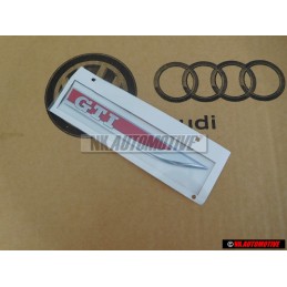 VW Original GTI Côté Embleme Monogramme Logo Chrome Rouge - 5G0853688ATJZQ