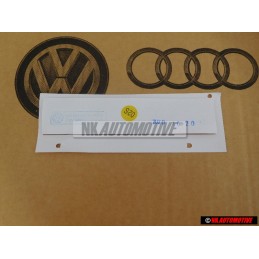 VW Original GTI Côté Embleme Monogramme Logo Chrome Rouge - 5G0853688ATJZQ