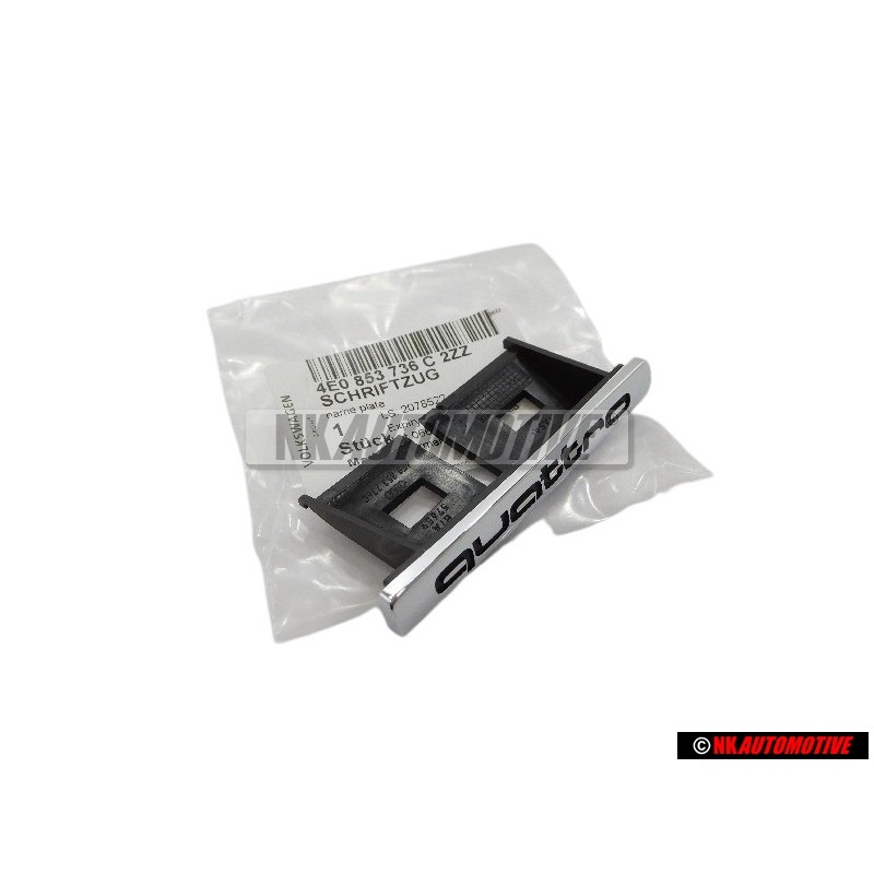 Audi Original QUATTRO Avant Embleme Monogramme Logo Chrome - 4E0853736C 2ZZ