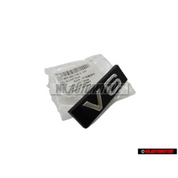 Audi Original V6 Avant Embleme Monogramme Logo Noir Chrome - 4E0853736E 2ZZ