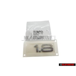 Audi Original 1.8 Arrière Embleme Monogramme Logo Chrome - 8L0853743E 2ZZ