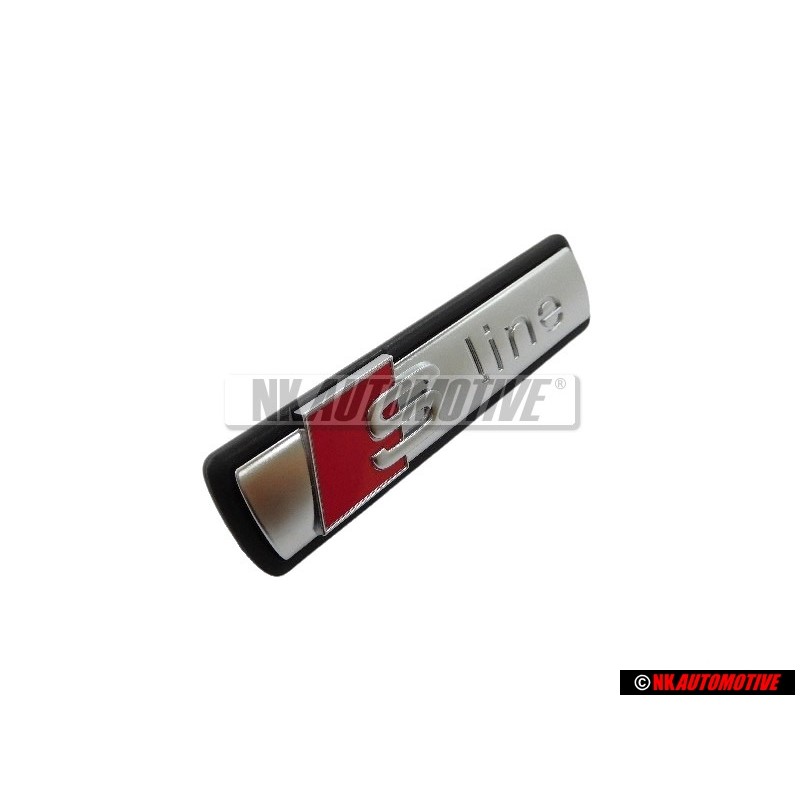 Audi Original S-LINE Avant Embleme Monogramme Logo Chrome Rouge - 4F0853736A VUJ