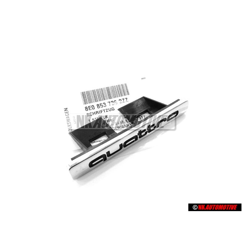 Audi Original QUATTRO Avant Embleme Monogramme Logo Chrome - 8E0853736 2ZZ