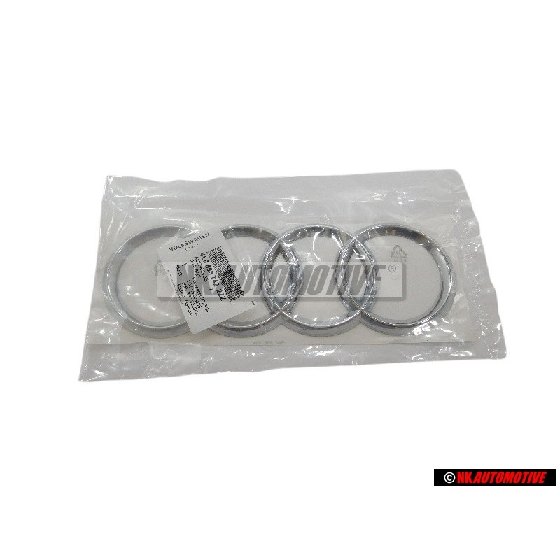 Audi Original Anneaux Arrière Embleme Logo Chrome - 4L0853742 2ZZ