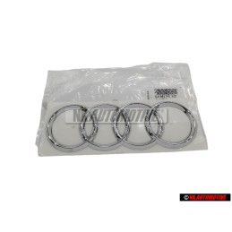 Audi Original Anneaux Arrière Embleme Logo Chrome - 4L0853742 2ZZ