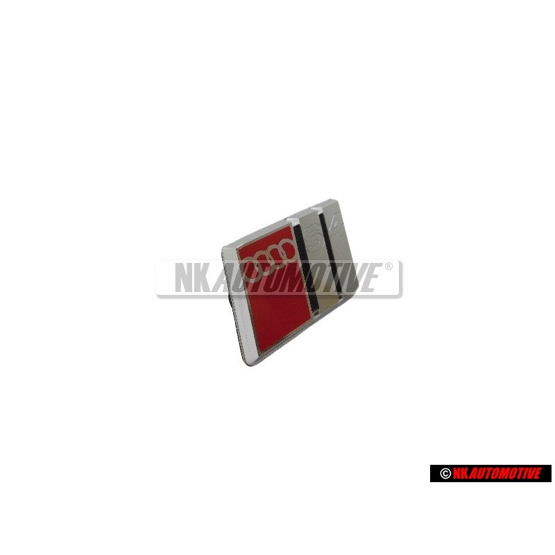 Audi Original S4 Volant Plaquette Embleme Logo Chrome Rouge - 8A0419685B