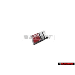 Audi Original S4 Volant Plaquette Embleme Logo Chrome Rouge - 8A0419685B