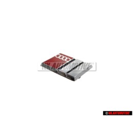 Audi Original S4 Volant Plaquette Embleme Logo Chrome Rouge - 8A0419685B