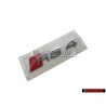Audi Original RS4 Arrière Embleme Monogramme Logo Chrome Rouge - 8D9853740 2ZZ