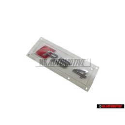 Audi Original RS4 Arrière Embleme Monogramme Logo Chrome Rouge - 8D9853740 2ZZ