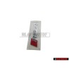 Audi Original RS4 Arrière Embleme Monogramme Logo Chrome Rouge - 8D9853740 2ZZ
