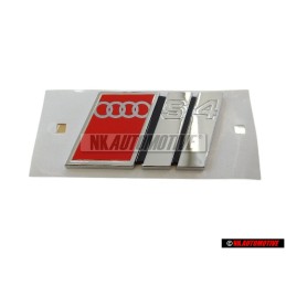Audi Original S4 Arrière Embleme Monogramme Logo Chrome Rouge - 8D5853737G 2ZZ
