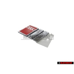 Audi Original S4 Arrière Embleme Monogramme Logo Chrome Rouge - 8D5853737G 2ZZ