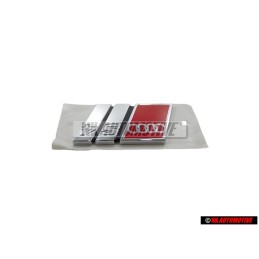 Audi Original S4 Arrière Embleme Monogramme Logo Chrome Rouge - 8D5853737G 2ZZ