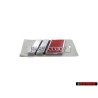 Audi Original S4 Arrière Embleme Monogramme Logo Chrome Rouge - 8D5853737G 2ZZ