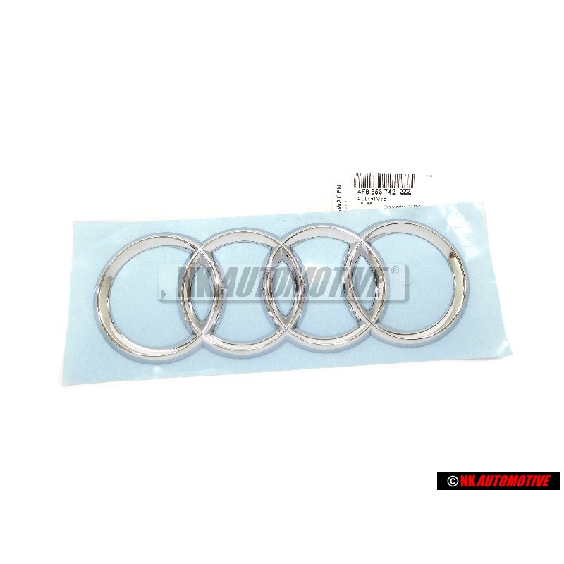 Audi Original Anneaux Arrière Embleme Logo Chrome - 4F9853742 2ZZ