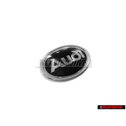 Audi Original Côté Embleme Monogramme Logo Noir Chrome - 447853621 01C