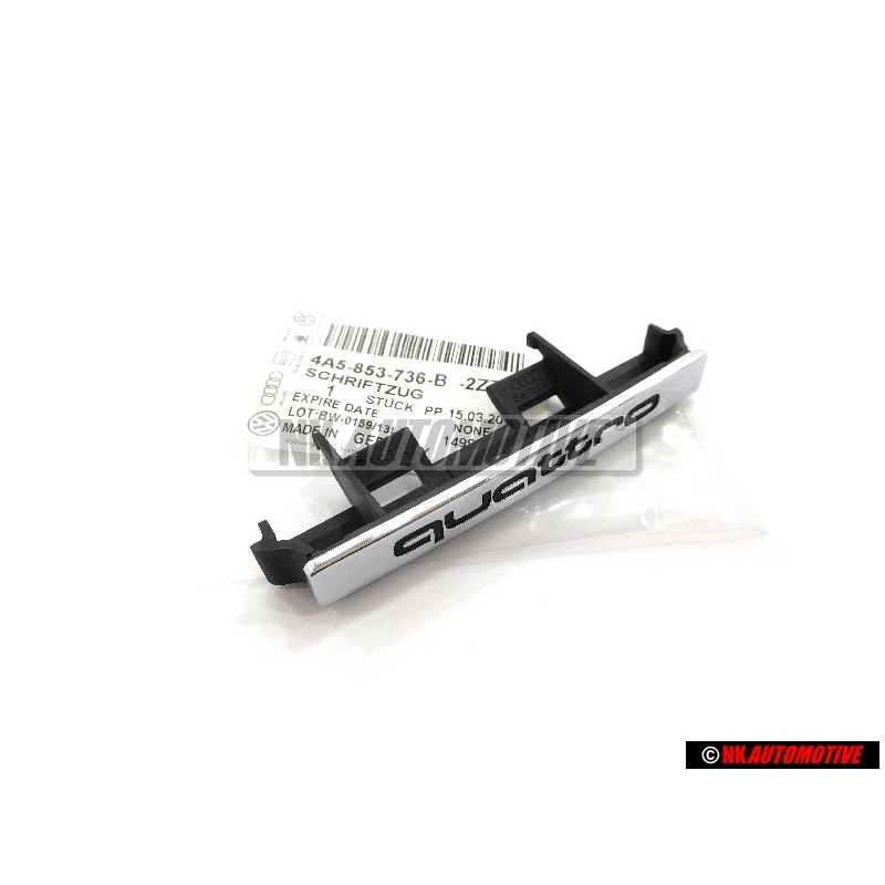 Audi Original QUATTRO Avant Embleme Monogramme Logo Chrome - 4A5853736B 2ZZ