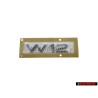 Audi Original W12 Arrière Embleme Monogramme Logo Chrome - 4E0853743T 2ZZ