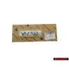 Audi Original W12 Arrière Embleme Monogramme Logo Chrome - 4E0853743T 2ZZ