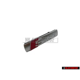 Audi Original S-LINE Avant Embleme Monogramme Logo Chrome Rouge - 4F0853736B 2ZZ
