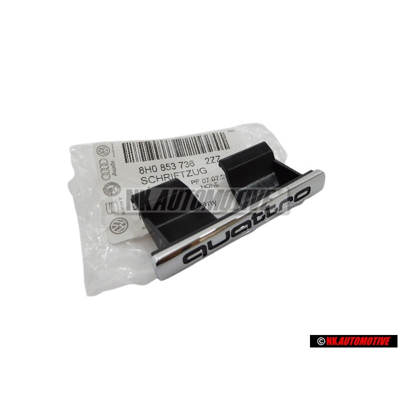 Audi Original QUATTRO Avant Embleme Monogramme Logo Chrome - 8H0853736 2ZZ