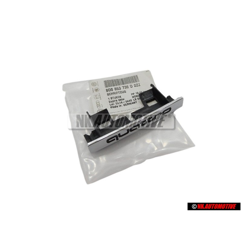 Audi Original QUATTRO Avant Embleme Monogramme Logo Chrome - 8D0853736D 2ZZ
