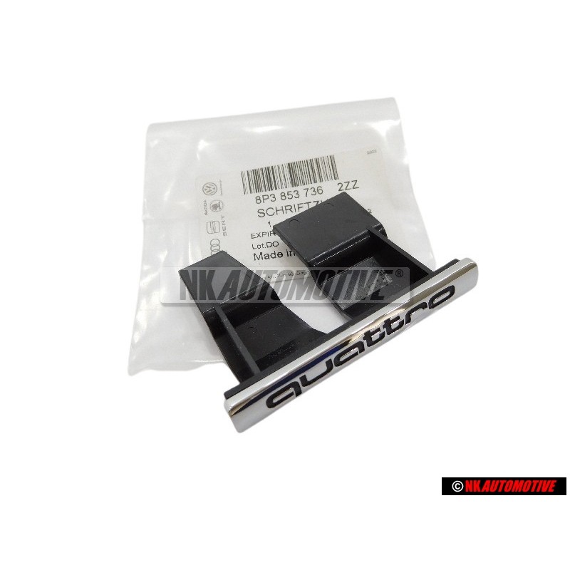 Audi Original QUATTRO Avant Embleme Monogramme Logo Chrome - 8P3853736 2ZZ
