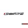 VW Original DERBY Arrière Embleme Monogramme Logo Argent Brossé - 6KM853687 GX2